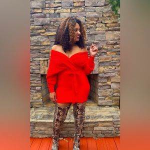 Red/Orange Redange Mini Dress